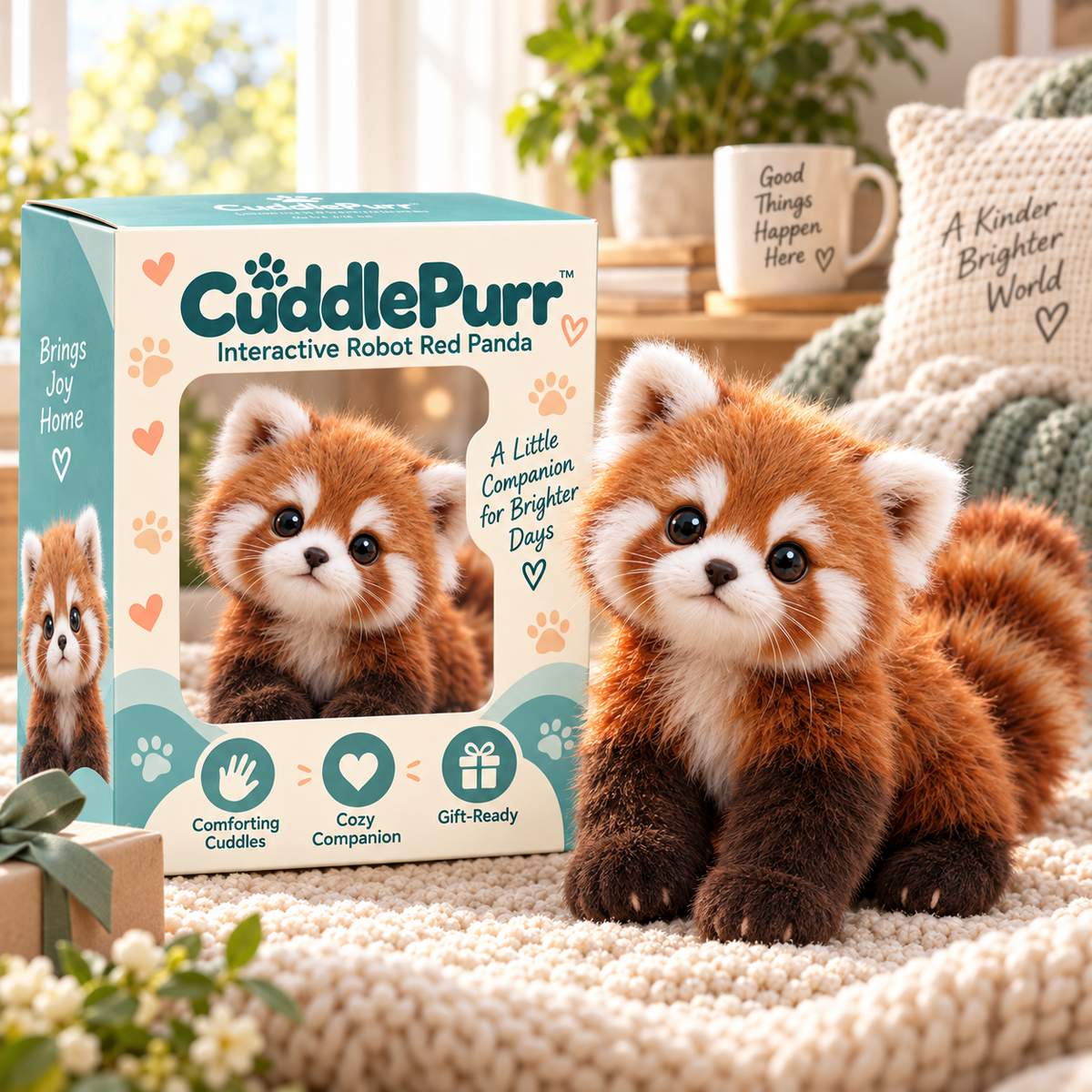 ❤️🐾Last Day 49% OFF🐼Red Panda – Interactive Plush Companion | A Little Friend, A Lot of Love