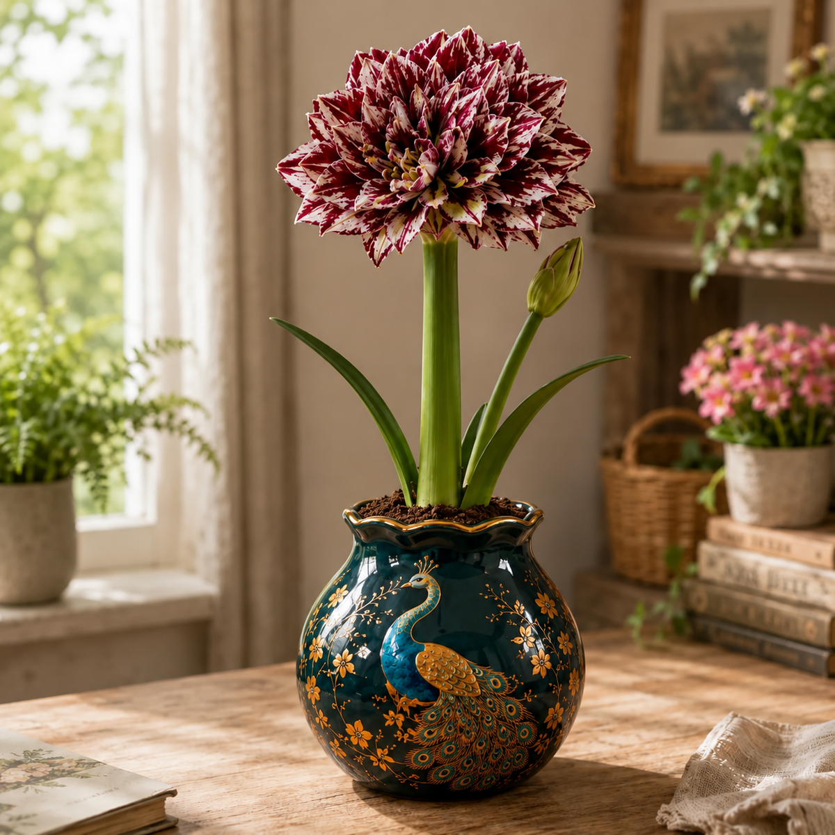 🌺Magic Double Amaryllis Bulbs – Soil-Free Flowering