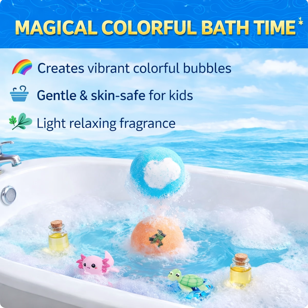 🛁🐣Bath Bombs For Kids – 12 Pack With Surprise Toys Inside, Easter Basket Stuffers