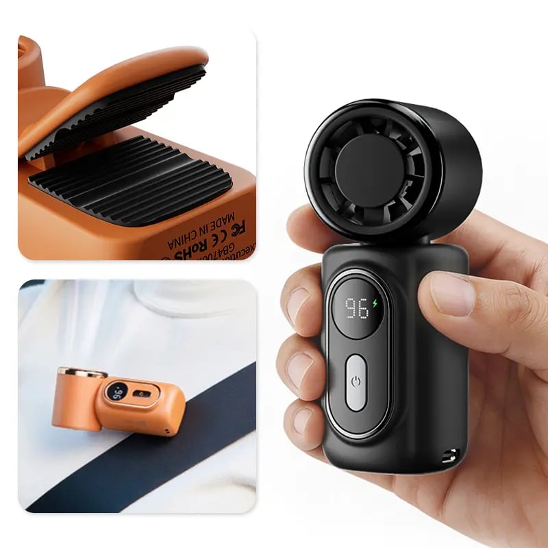 π¬οΈ Mini Portable Handheld Clip Fan β 3-in-1 Rechargeable 3000mAh Battery π