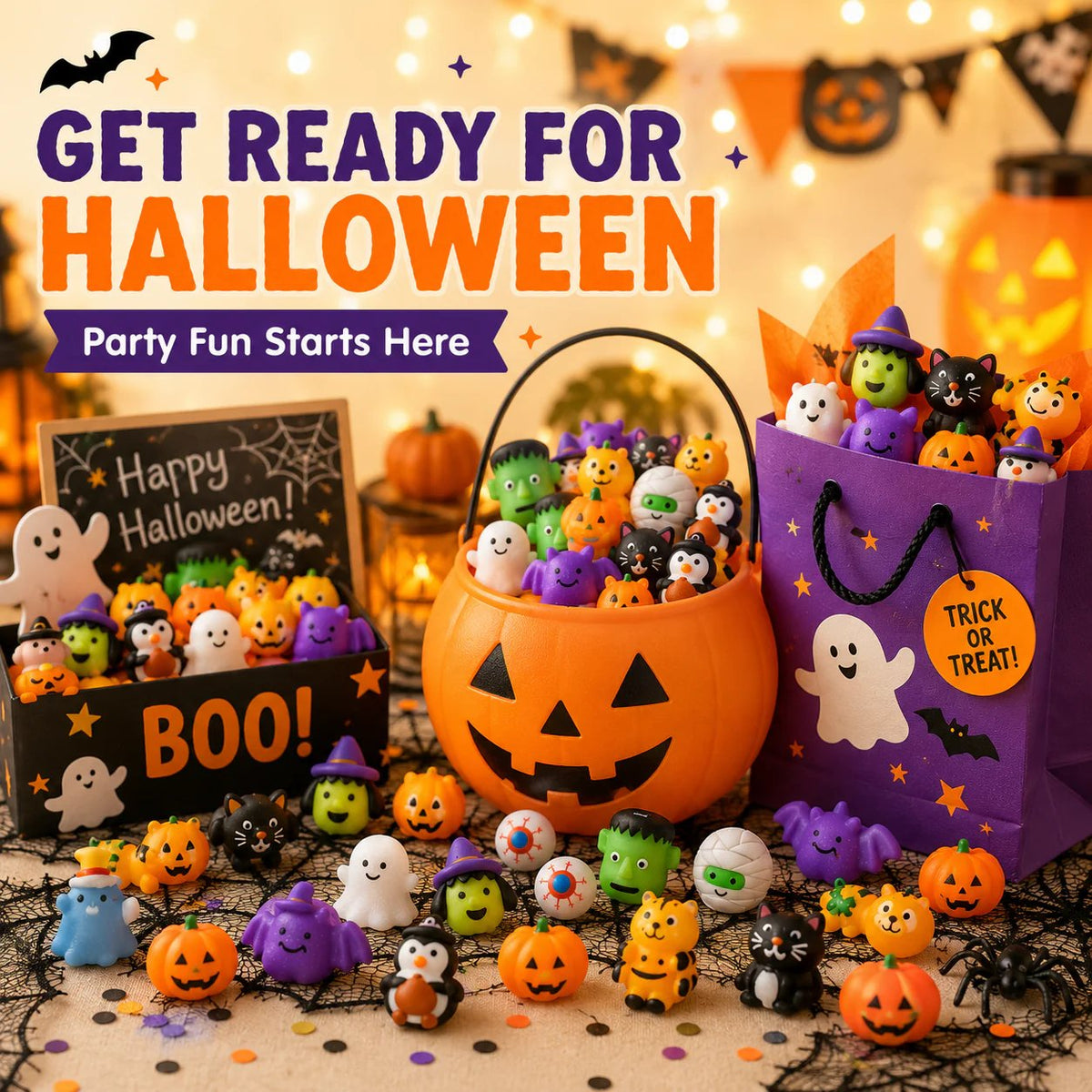 π₯Last Day 50% OFF - π 30PCS Halloween Mochi Squishy Toys