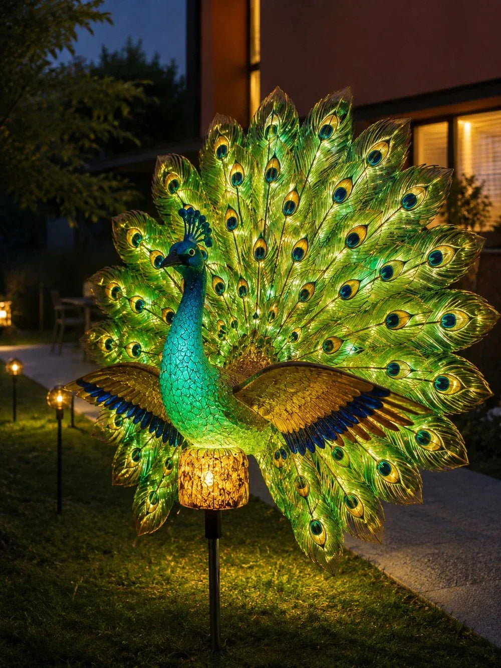 π₯ Last Day 58% OFF π¦ Animated Solar Peacock Garden Sculpture