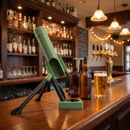 🚀 Beer Bottle Mortar Bottle Opener 🍻🔥Novelty Cap-Launching Desk & Bar Accessory