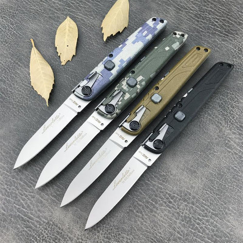 Colt II Button Folding Knife 440C Blade Nylon Wave Fiber Handle Camping Outdoor EDC Pocket Tools