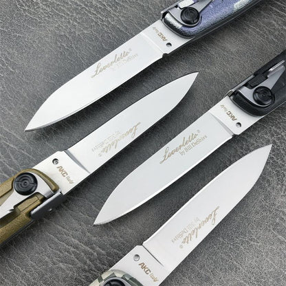 Colt II Button Folding Knife 440C Blade Nylon Wave Fiber Handle Camping Outdoor EDC Pocket Tools