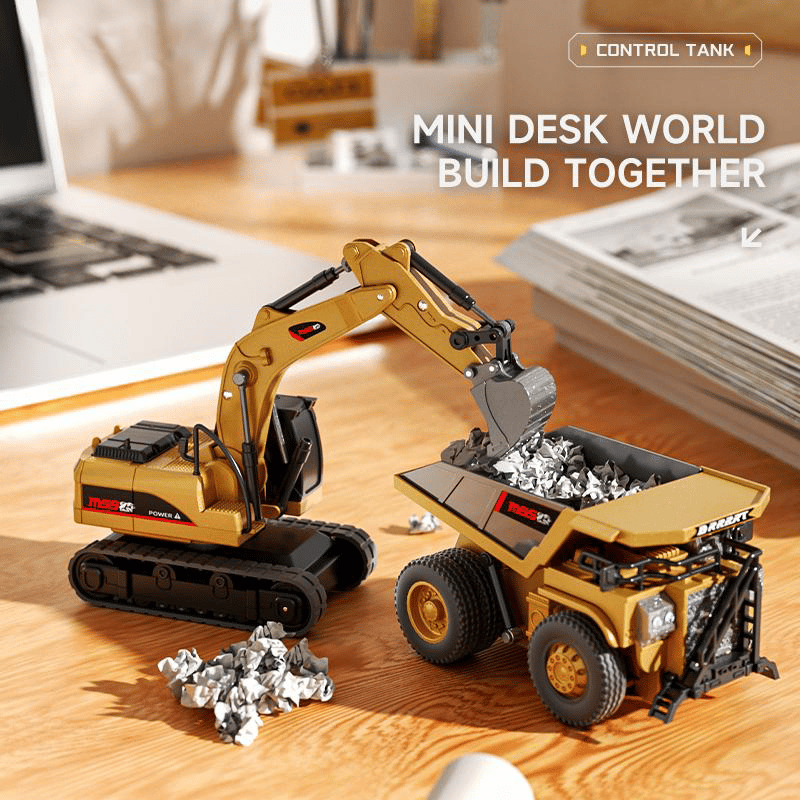 Excavator & Dump Truck Playset