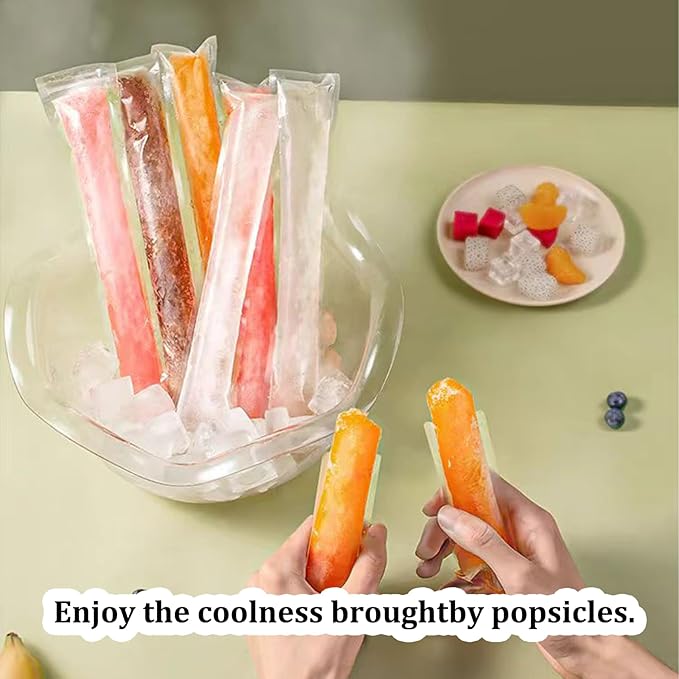 🎁Hot Sale 50% OFF🔥100 PCS DIY Disposable Ice Pop Bags - Create Your Own Healthy Popsicles!