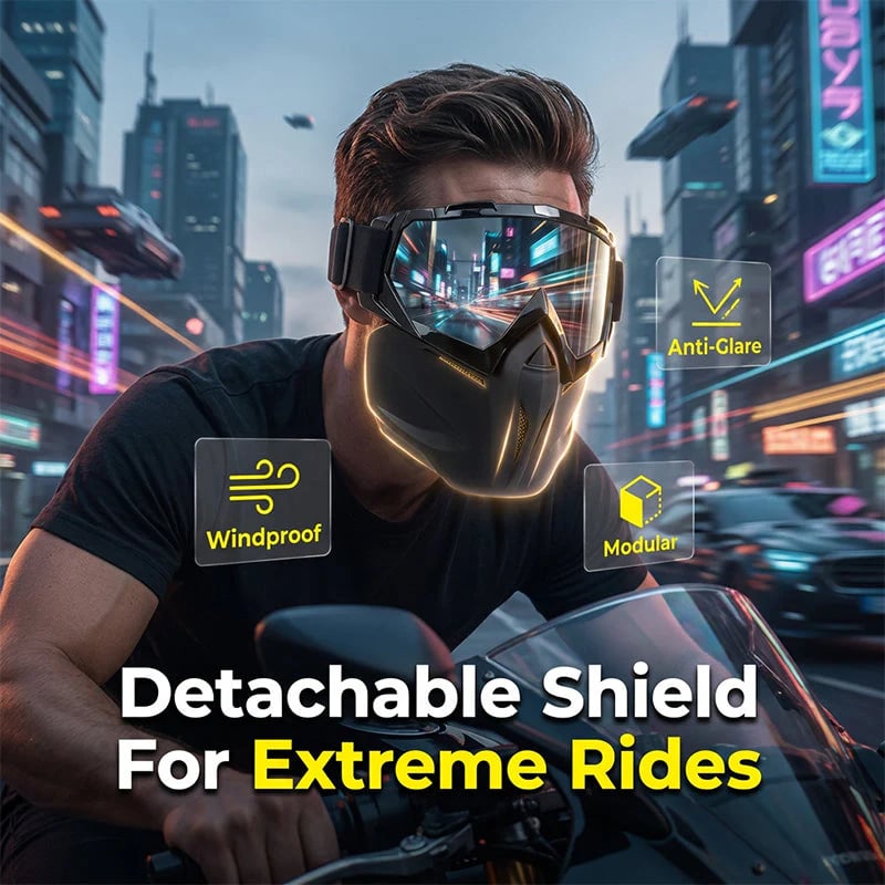 🔥HOT SALE 50% OFF🔥Detachable Full Face Goggle Mask