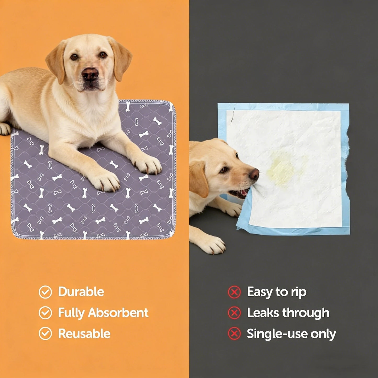 🎉🎉49% OFF This Week Promotions🐶PupyMat: stylish, super absorbent & reusable for a cleaner home.