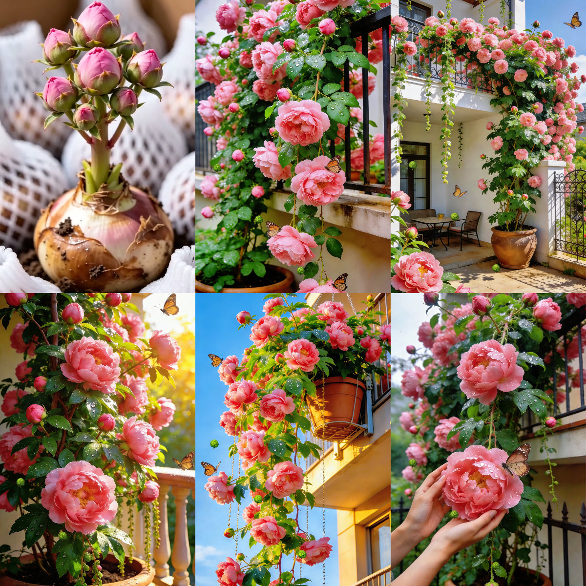🌺Rare Double Peony Flowers✨Large, Vibrant Blooms for a Stunning Garden 🌿