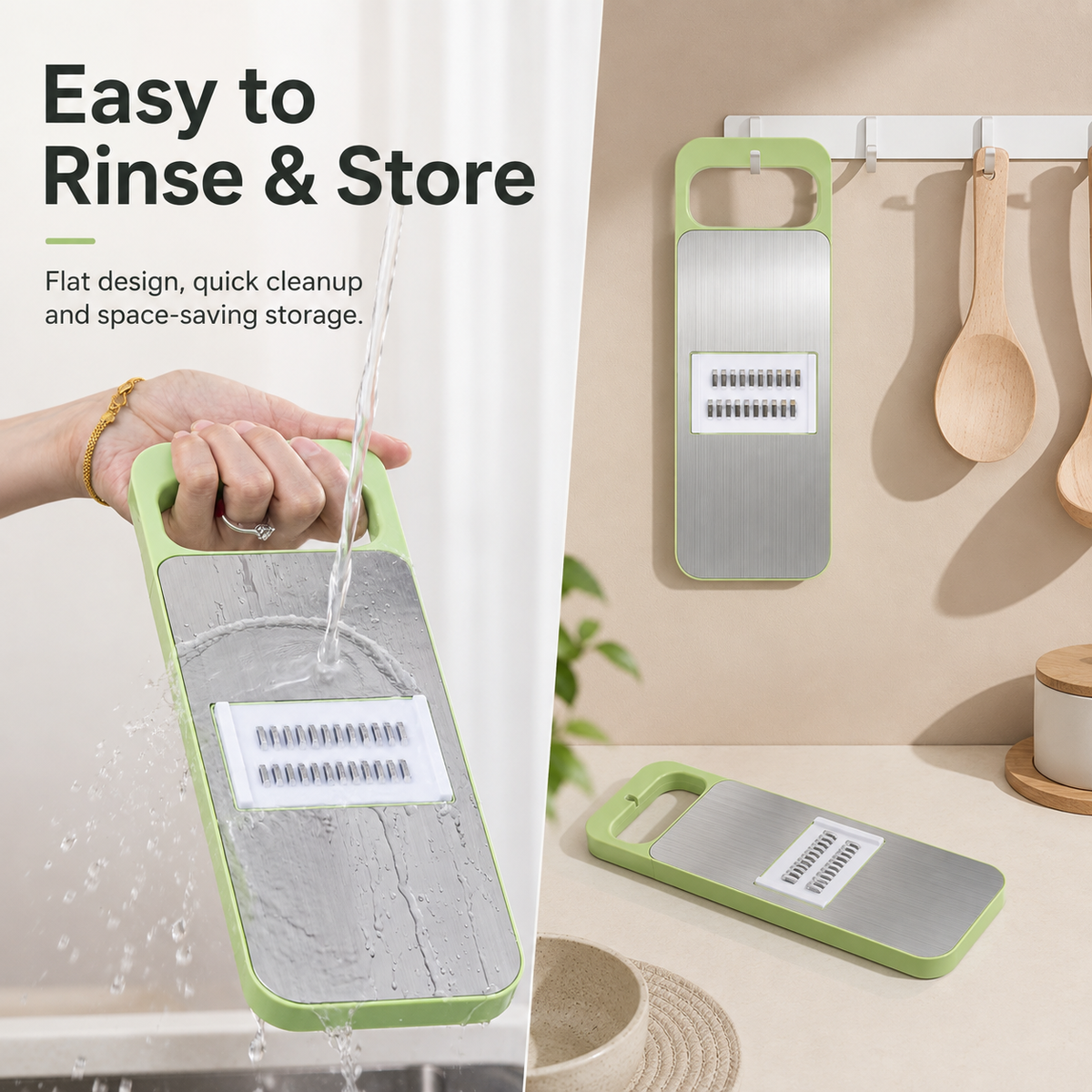 🔥LAST DAY 49% OFF🥕 5-in-1 Vegetable Slicer & Mandoline – Slice, Shred & Prep with Ease🔪