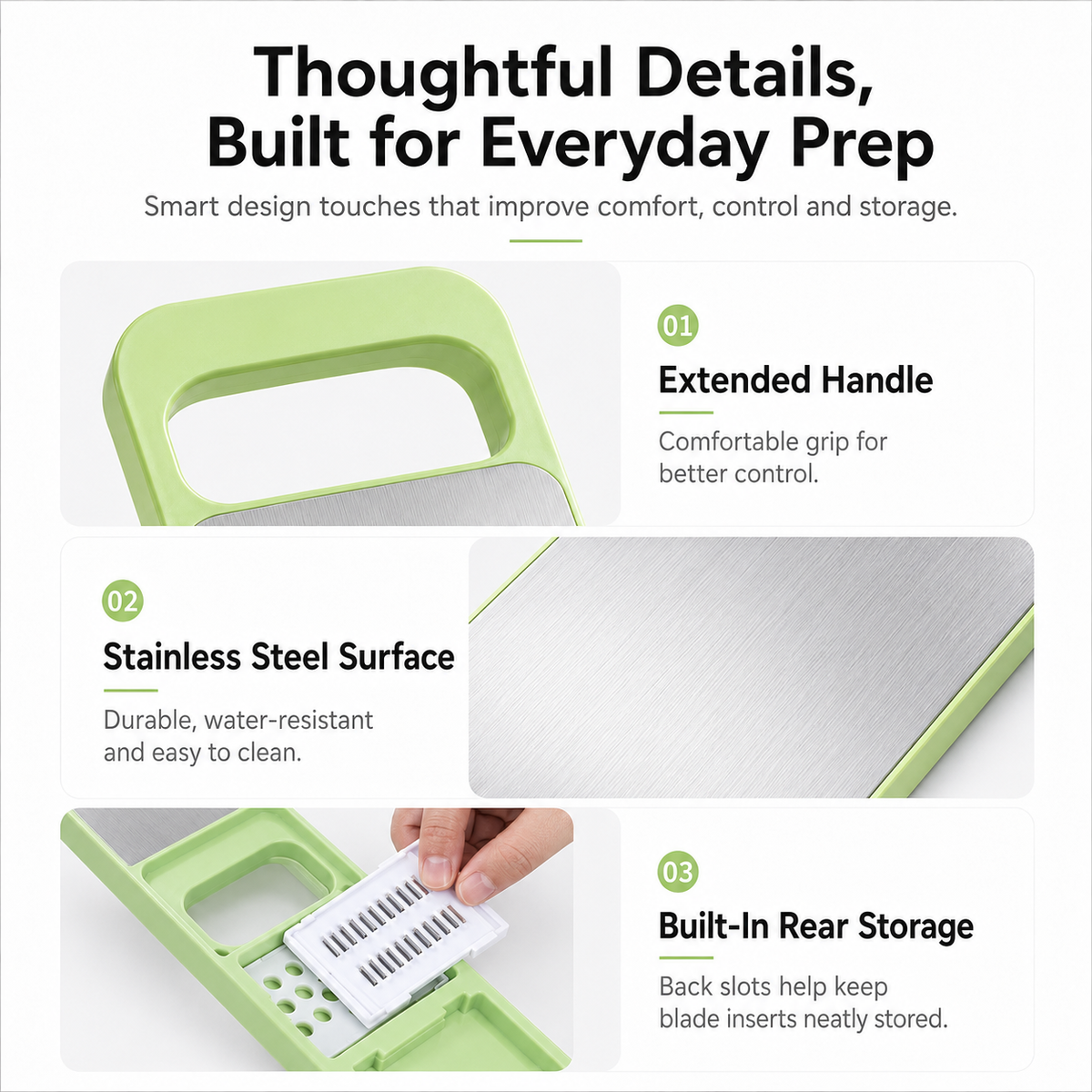 🔥LAST DAY 49% OFF🥕 5-in-1 Vegetable Slicer & Mandoline – Slice, Shred & Prep with Ease🔪