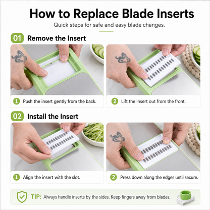 🔥LAST DAY 49% OFF🥕 5-in-1 Vegetable Slicer & Mandoline – Slice, Shred & Prep with Ease🔪