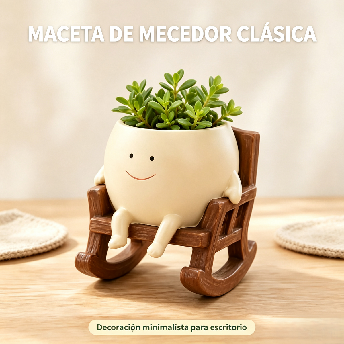 🍀Pokipot™ Maceta Feliz,Maceta con forma de carita sonriente, linda y perezosa🪴
