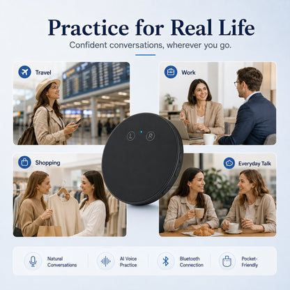 🌍HOT SALE 49% OFF🎙️AI Real-Time Language Practice Companion – Supports 108 Languages