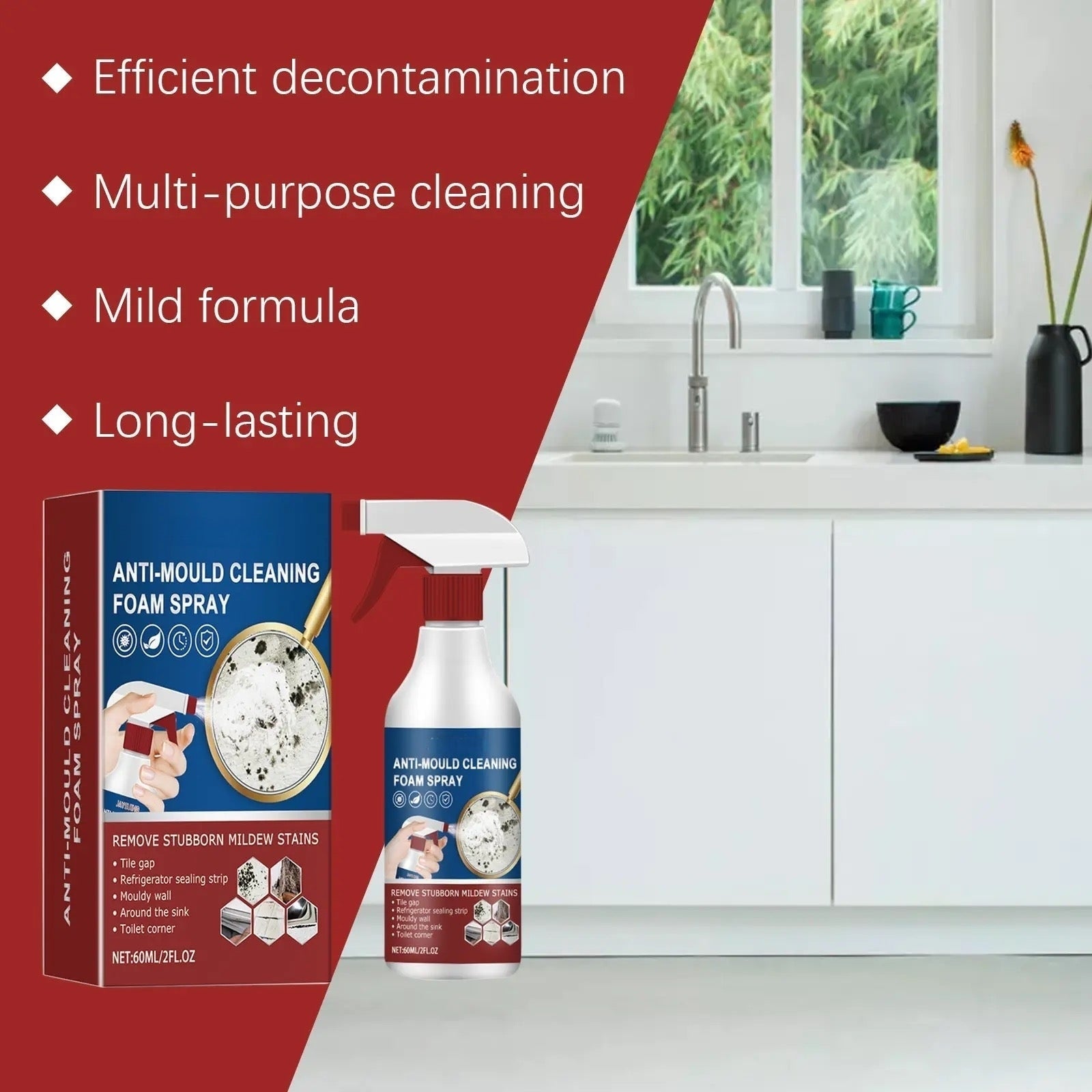 🌟Magic anti-mildew magic! 🌟Anti-mould Cleaning Foam Spray