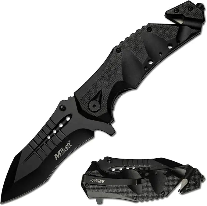 MTech USA MT-A845BK Folding Pocket Knife - Black Blade