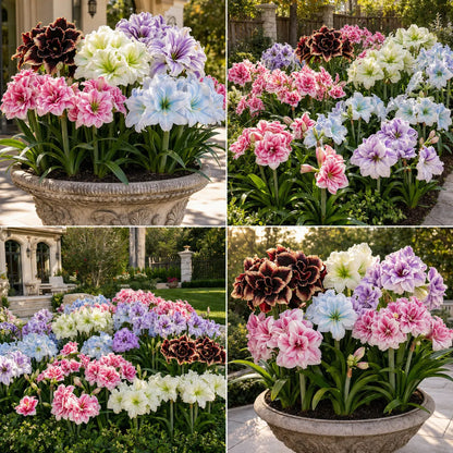 🌺 Giant Double Perfume Amaryllis Bulbs ✨ Fragrant Showy Blooms