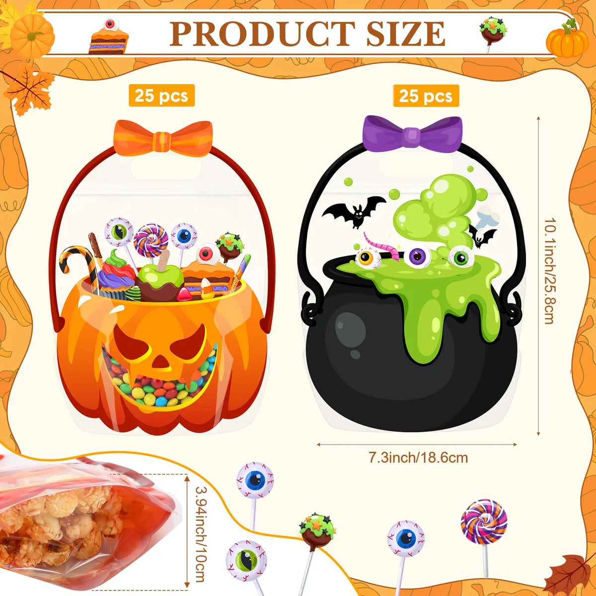🔥Last Day 50% OFF - 🎃Halloween Plastic Goodie Bags