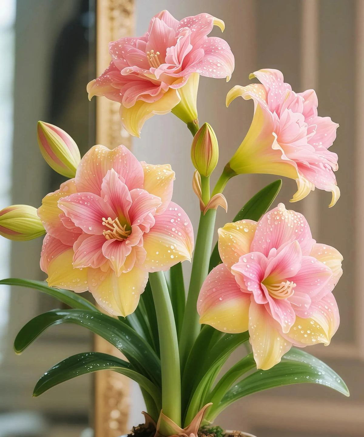🌺 Amaryllis Bulbs– Dramatic Blooms, Effortless Grace! 🌿✨