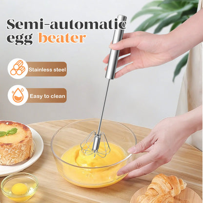 BUY 1 GET 1 FREE🥚☕Stainless Steel Hand-Push Rotary Whisk