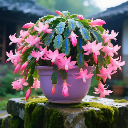 🌈🦀Mix Colors Schlumbergera Bulbs– Easy-Care Blooms in Every Shade, Even in Winter ❄️