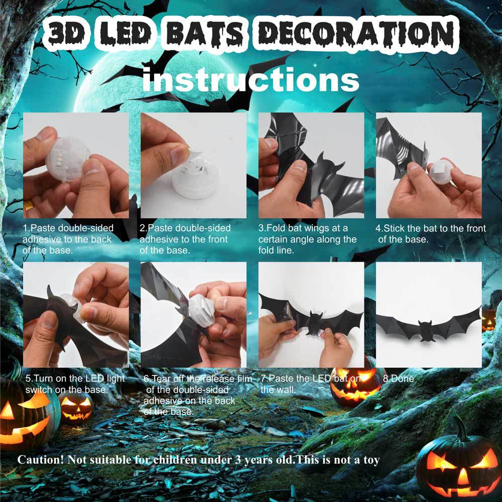 ✨Halloween LED Bat Night Light Wall Decor🦇