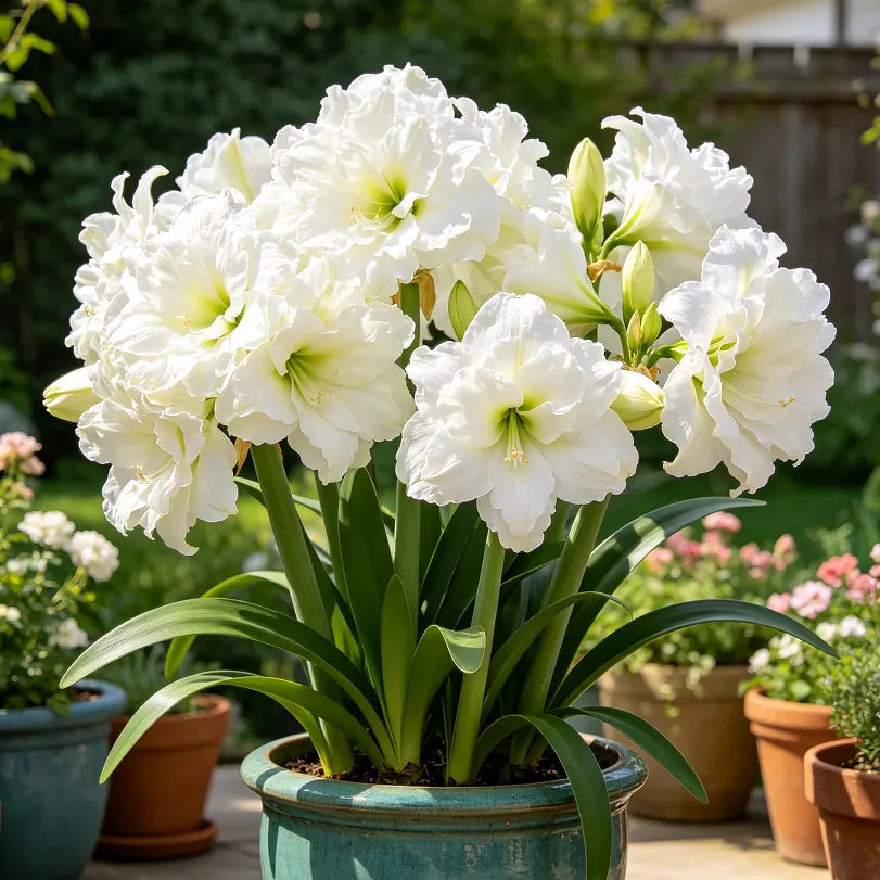 🌺 Giant Double Perfume Amaryllis Bulbs ✨ Fragrant Showy Blooms