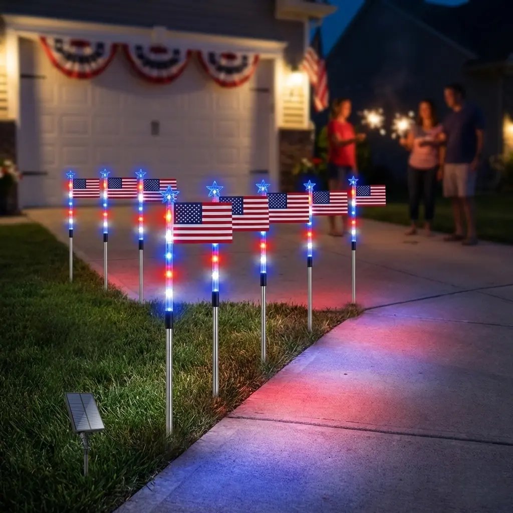 🏆Flash Sale-49% OFF⚡ 50K+ SOLD! 3 x 6 Ft LED Patriotic Bunting Banner for America’s 250th