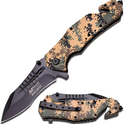 MTech USA MT-A845BK Folding Pocket Knife - Black Blade