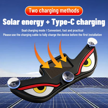 🔥Last Day 49% OFF✨Solar Demon Eye LED Car Window Light