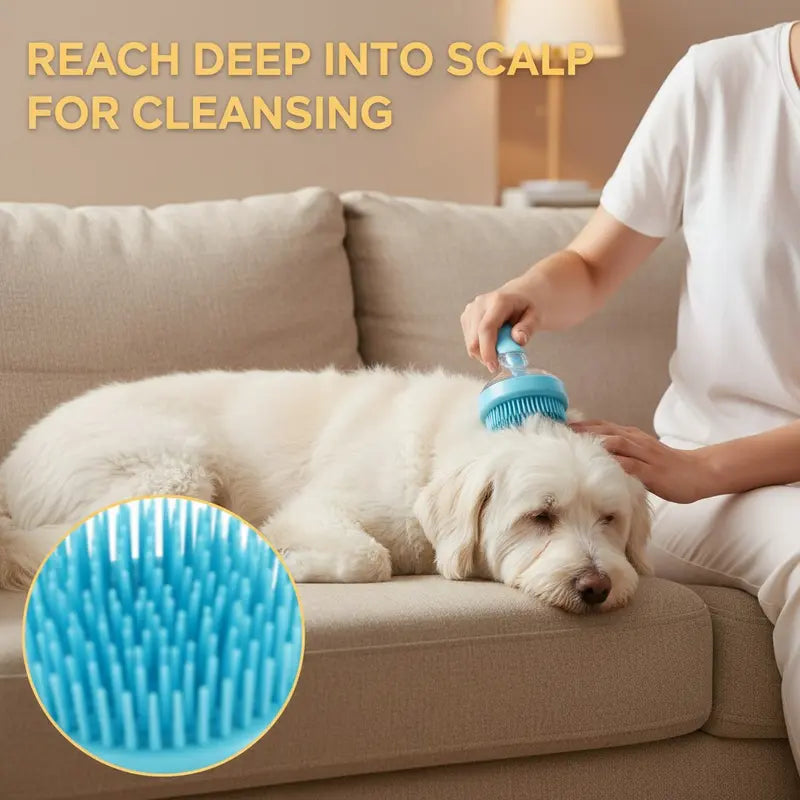⚡Hot Sales 49% OFF🔥2-in-1 Soap-Dispensing Pet Bath Brush