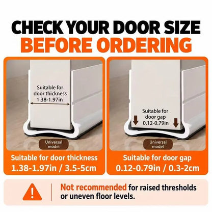 🚪 Triple-Seal Under Door Draft Stopper – Noise Reduction, Weather Protection & Energy-Saving Seal