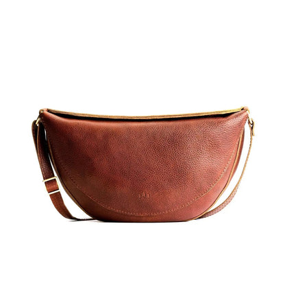 Leather Koala Sling Bag – Premium Leather Crossbody Shoulder Bag for Travel & Everyday Carry – Adjustable Strap, Magnetic Closure