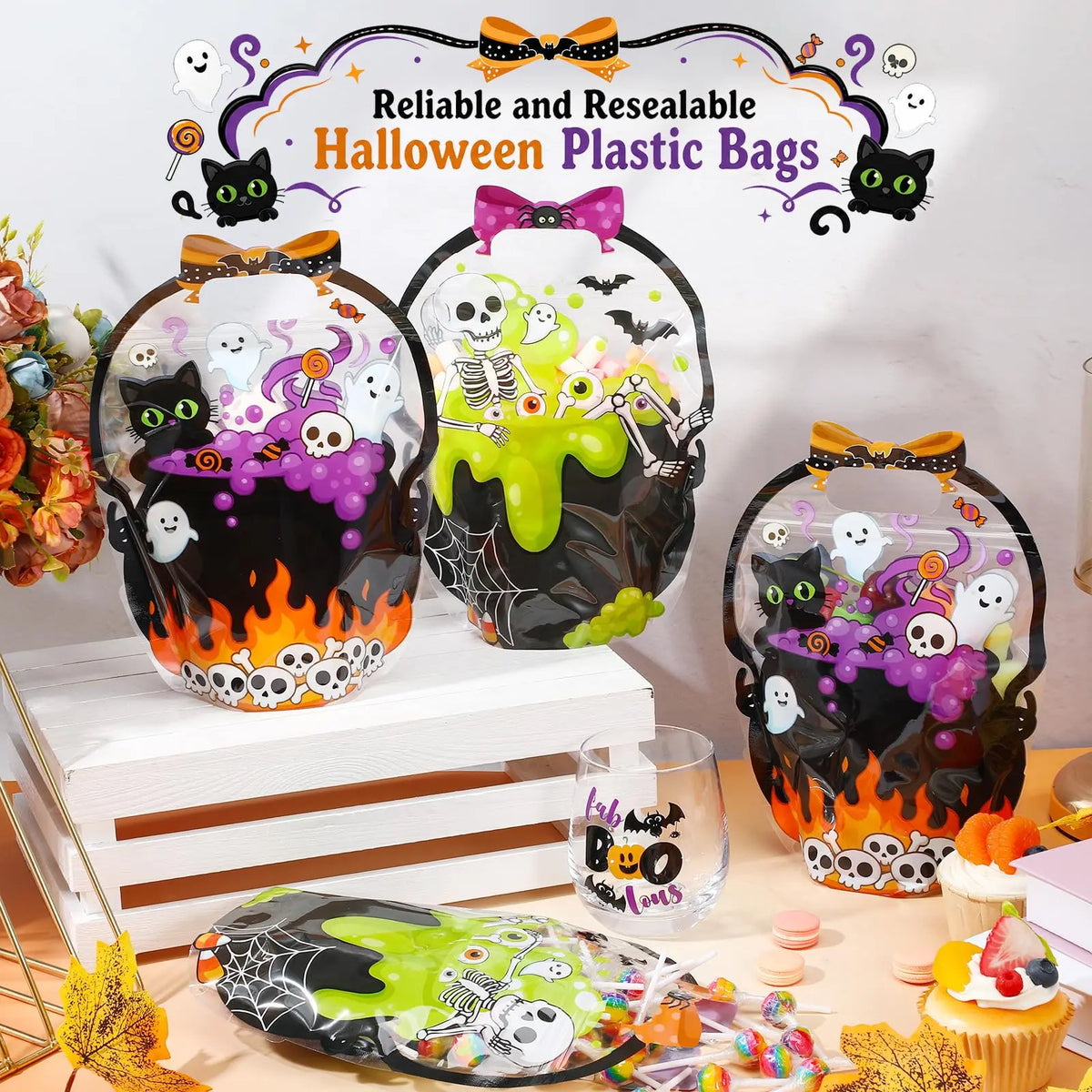 🔥Last Day 50% OFF - 🎃Halloween Plastic Goodie Bags