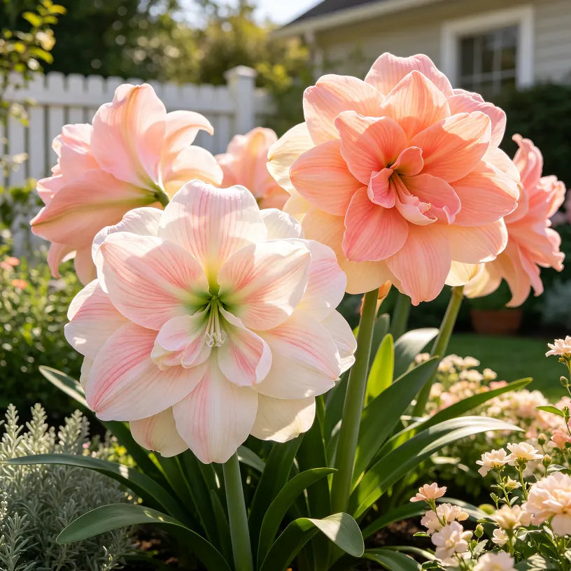 🌺 Giant Double Perfume Amaryllis Bulbs ✨ Fragrant Showy Blooms