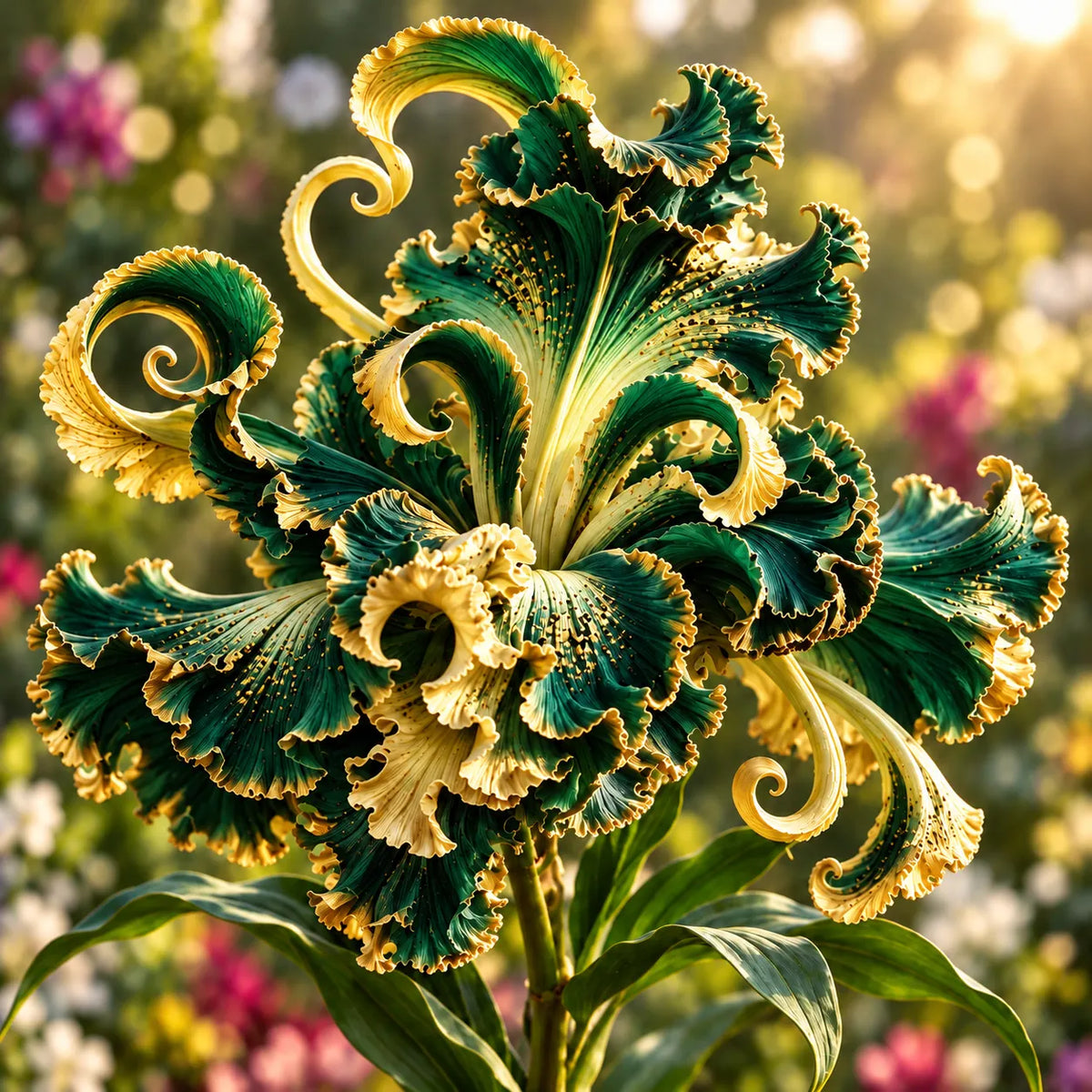 🌸 Royal Ruffle Fantasy Lily Bulbs – Grow in Water or Soil, Giant Ruffled Blooms