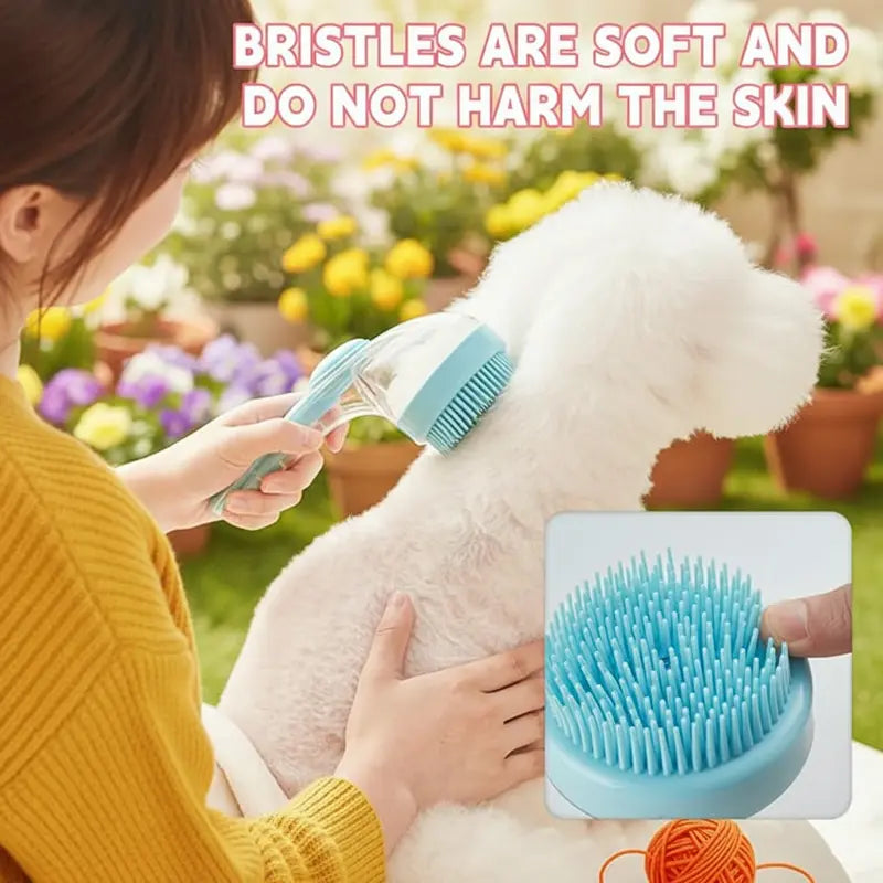 ⚡Hot Sales 49% OFF🔥2-in-1 Soap-Dispensing Pet Bath Brush