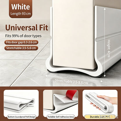 🚪 Triple-Seal Under Door Draft Stopper – Noise Reduction, Weather Protection & Energy-Saving Seal