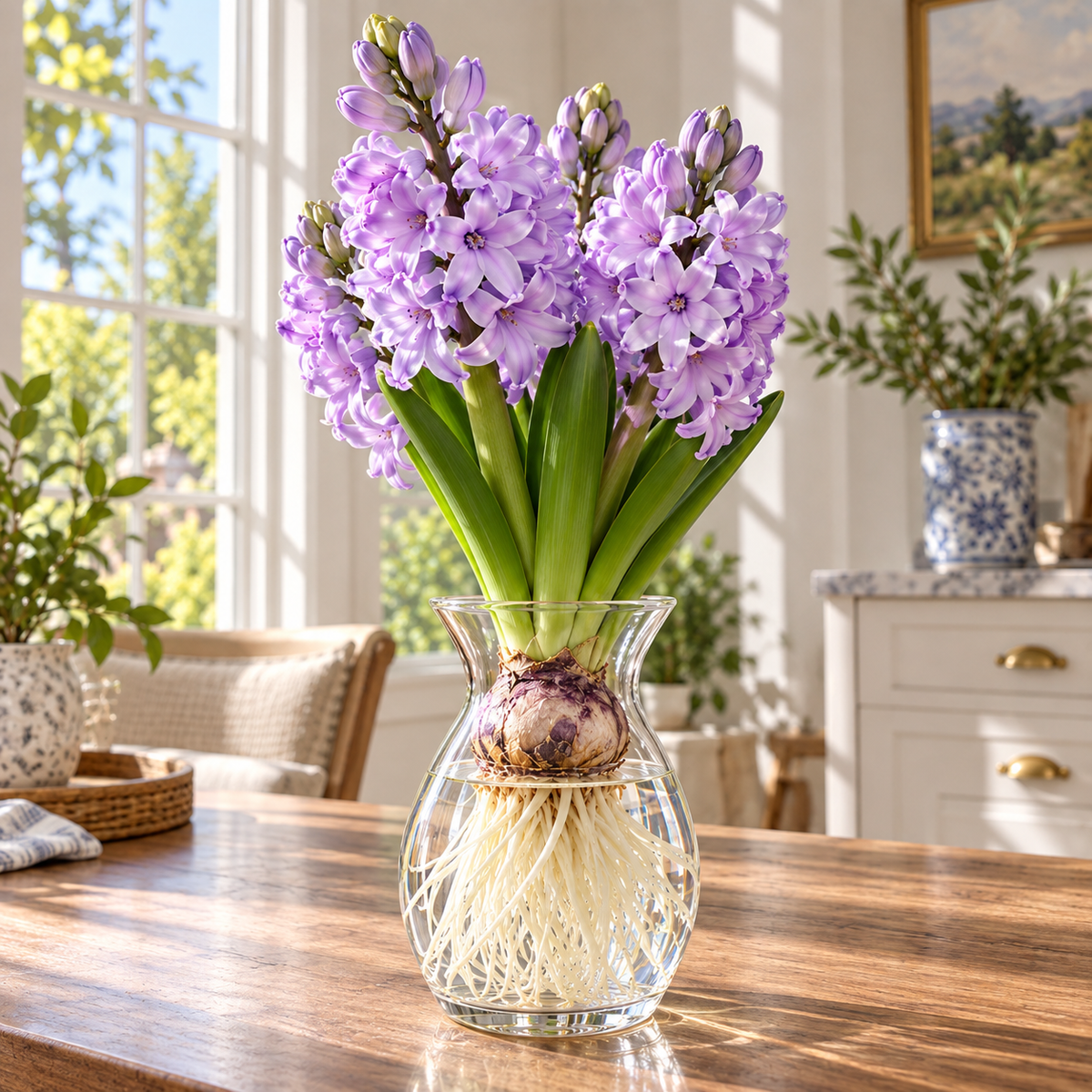 🌸 Rare Hydroponic Hyacinth Bulbs – Fragrant Colorful Blooms for Elegant Indoor Displays