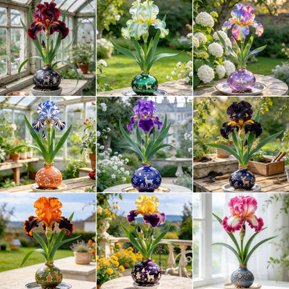 💙Rare Waxed Iris Bulbs – Soil-Free Flower Decor