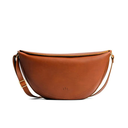 Leather Koala Sling Bag – Premium Leather Crossbody Shoulder Bag for Travel & Everyday Carry – Adjustable Strap, Magnetic Closure