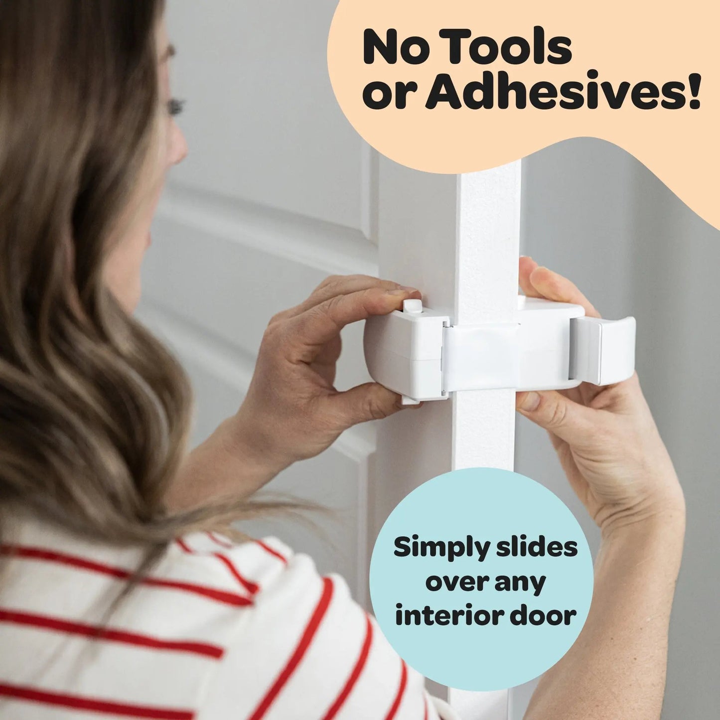 🎁Hot Sale 49% OFF🔒The Snap-On Door Lock Kids Can't Reach or Defeat - No Tools or Adhesives Required