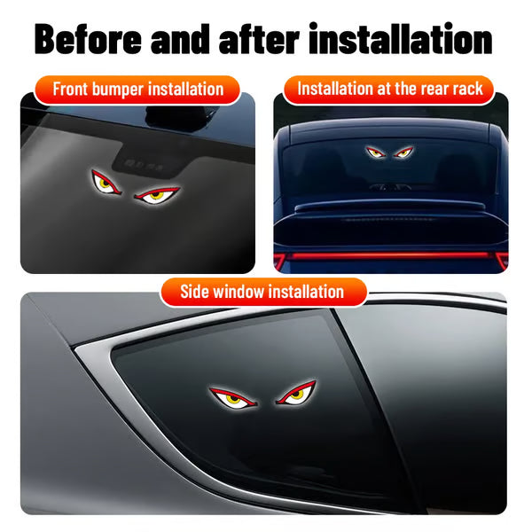 🔥Last Day 49% OFF✨Solar Demon Eye LED Car Window Light