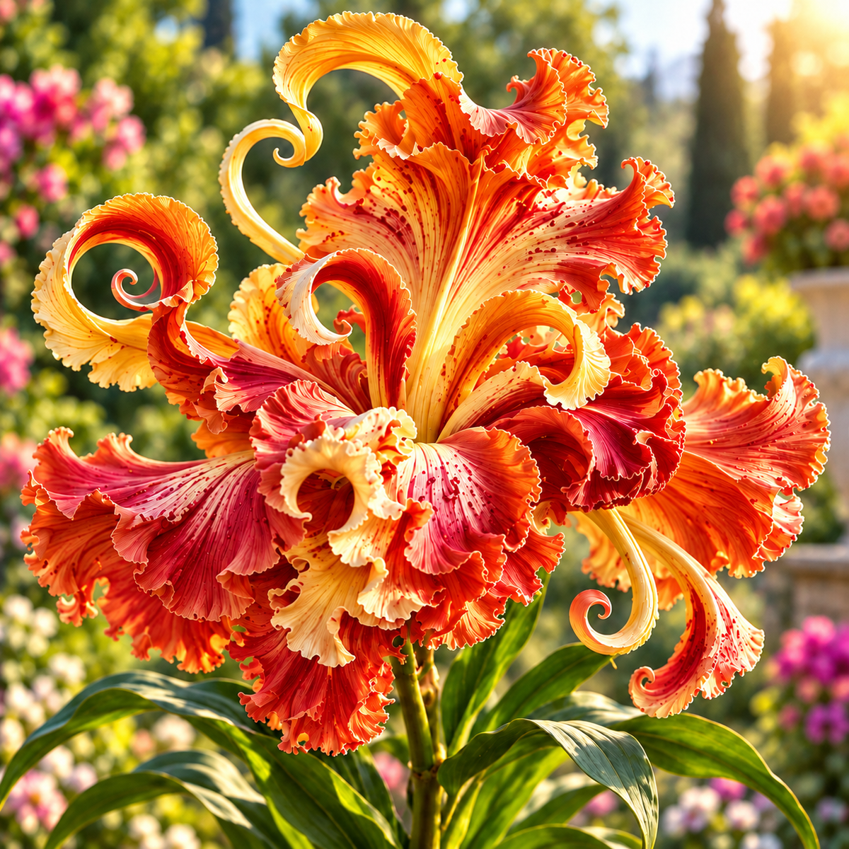 🌸 Royal Ruffle Fantasy Lily Bulbs – Grow in Water or Soil, Giant Ruffled Blooms