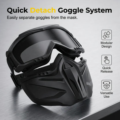 🔥HOT SALE 50% OFF🔥Detachable Full Face Goggle Mask