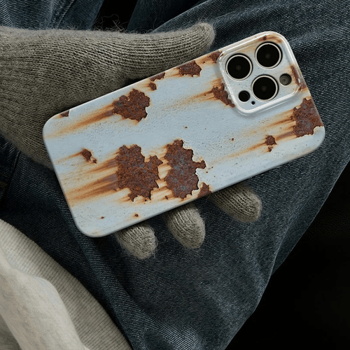 🔥2026 NEW ARRIVAL 🔩 Rusty Metal Texture iPhone Case