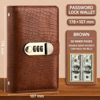 100‑Transparent‑Pocket Currency Collectors Album, Top‑Grade PU Leather📘