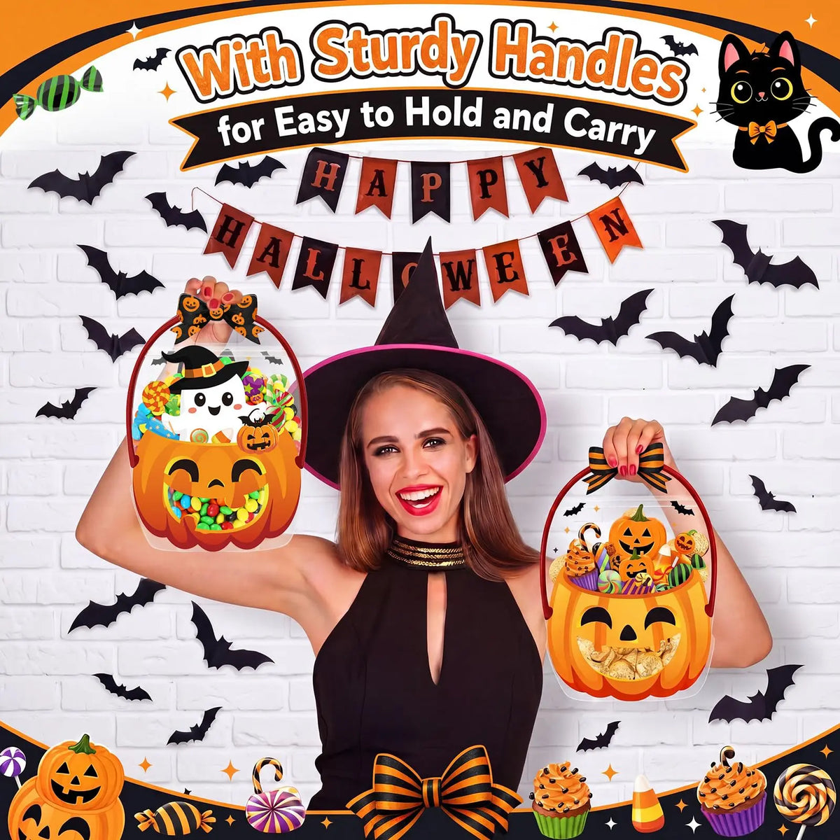 🔥Last Day 50% OFF - 🎃Halloween Plastic Goodie Bags