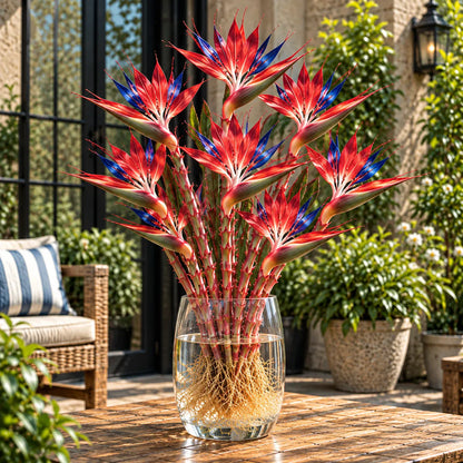 💧🪴 Rare Hydroponic Bamboo Bird of Paradise – Exotic Tropical Blooms🌺